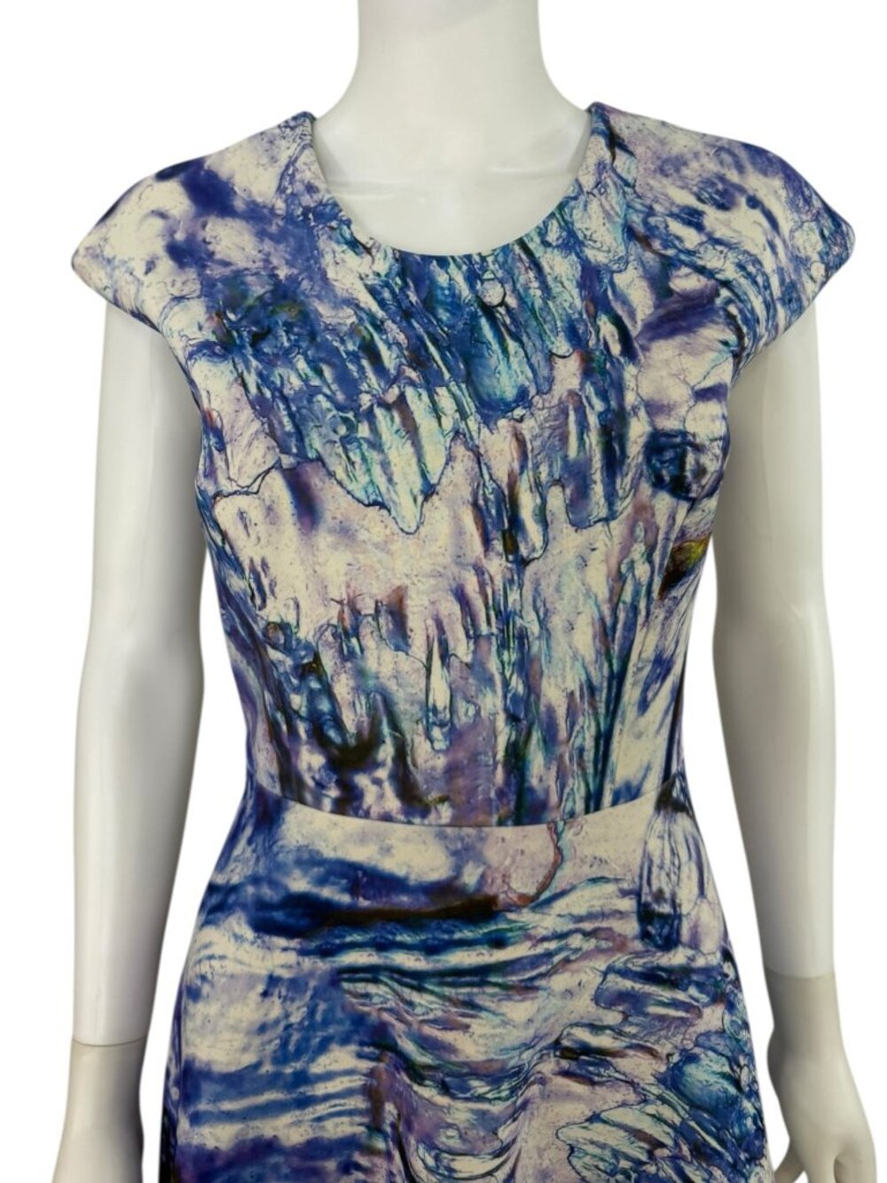 Gabriella Cadena Purple Marbled Over Cocktail Dress Size 4 O0835 - Picture 5 of 10